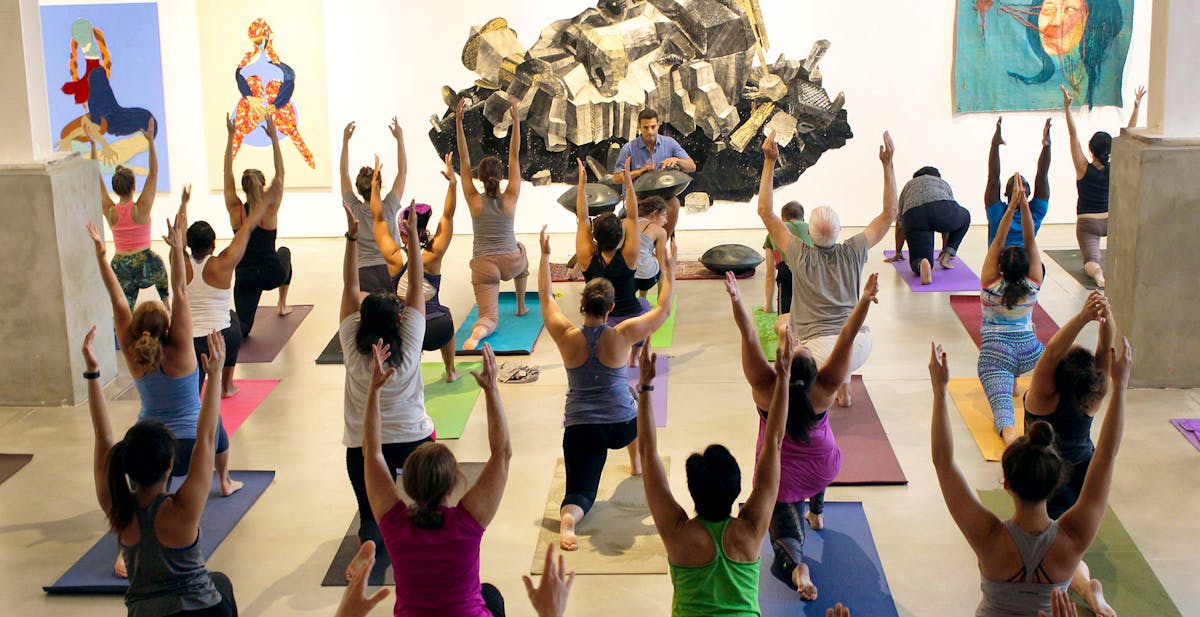 Lunchtime Yoga And Live Music With Bend Bloom Downtown Brooklyn